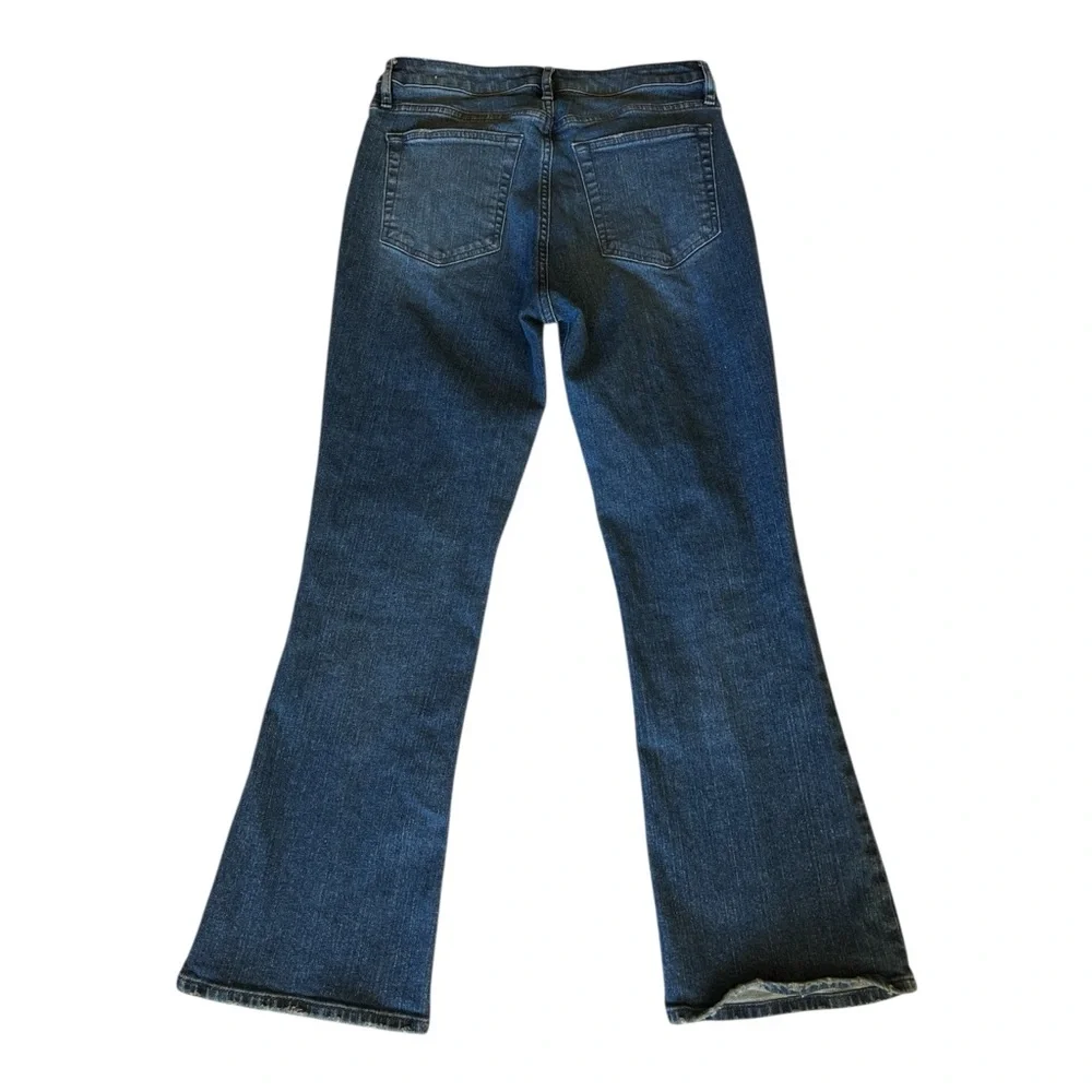 FRAME Le Crop Mini Boot Jeans 28 Cropped Bootcut Mid Rise Designer Denim - Picture 3 of 7